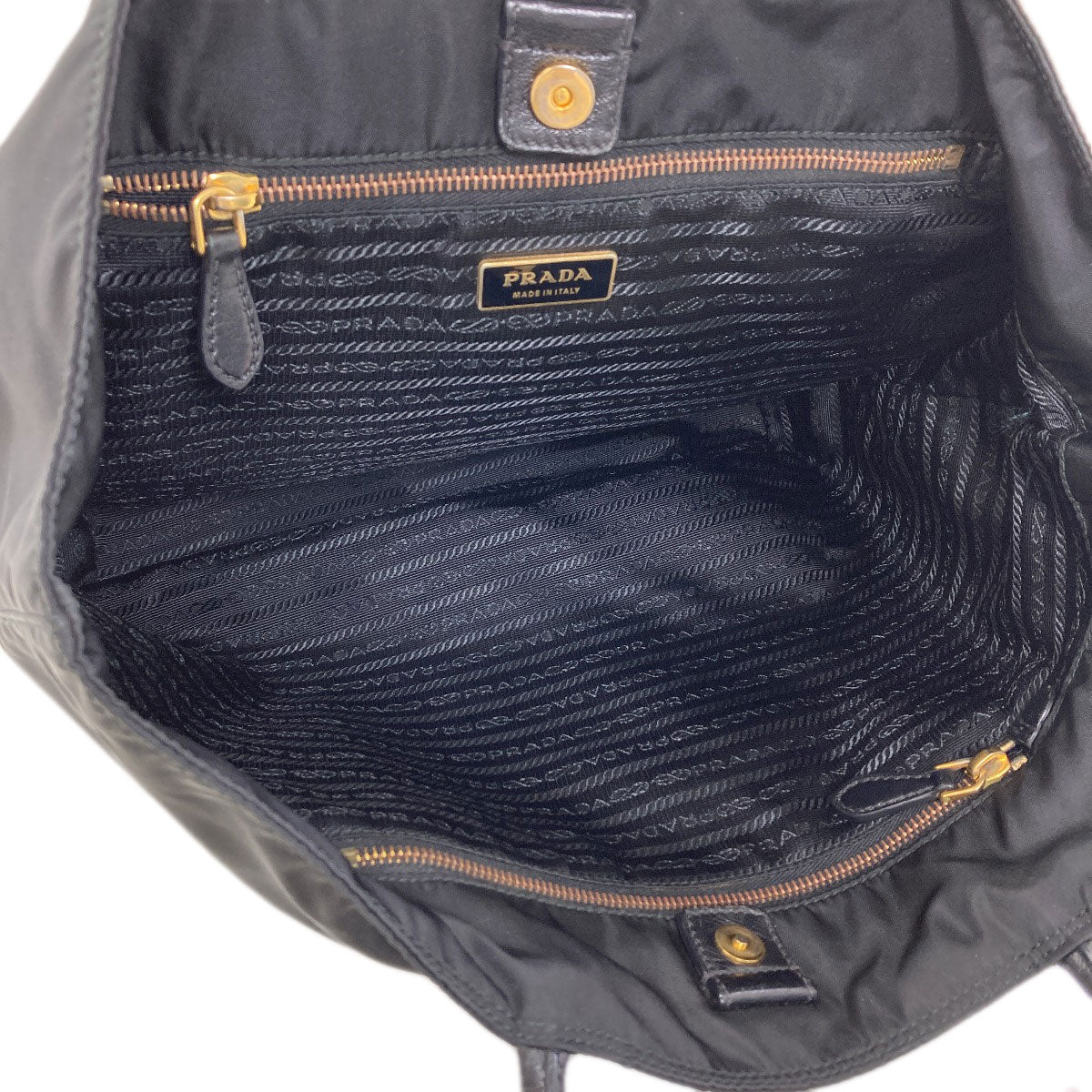 PRADA BR4354 Logo Hardware Tote Bag Nylon Ladies [Used]
