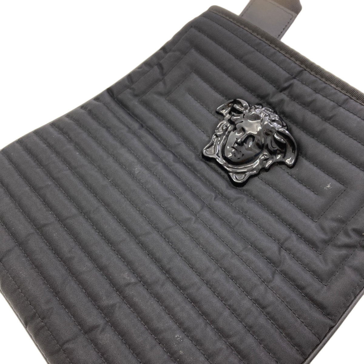VERSACE Medusa Quilting Shoulder Bag Nylon mens [Used]