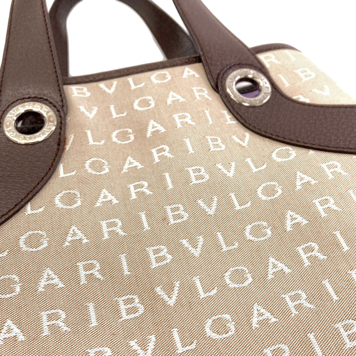 BVLGARI Logo mania Handbag Canvas Ladies [Used]