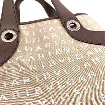 BVLGARI Logo mania Handbag Canvas Ladies [Used]