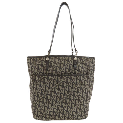 CHRISTIAN DIOR Trotter pattern Tote Bag Canvas Ladies [Used]