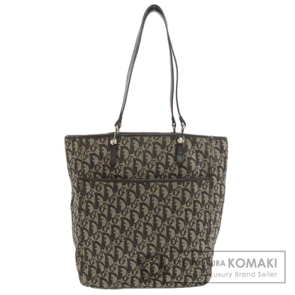 CHRISTIAN DIOR Trotter pattern Tote Bag Canvas Ladies [Used]