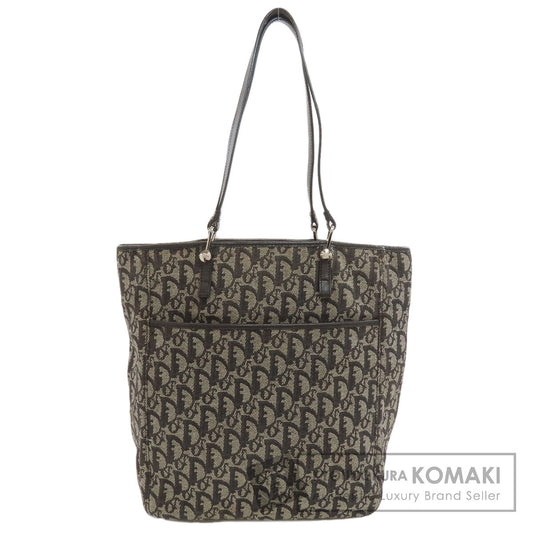 CHRISTIAN DIOR Trotter pattern Tote Bag Canvas Ladies [Used]