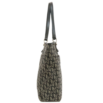 CHRISTIAN DIOR Trotter pattern Tote Bag Canvas Ladies [Used]