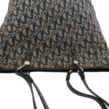 CHRISTIAN DIOR Trotter pattern Tote Bag Canvas Ladies [Used]