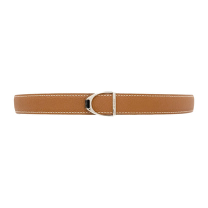 HERMES Cavalier SilverHardware belt Calf mens [Used]
