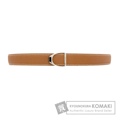 HERMES Cavalier SilverHardware belt Calf mens [Used]