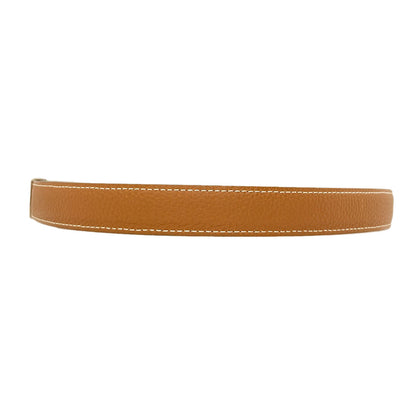HERMES Cavalier SilverHardware belt Calf mens [Used]