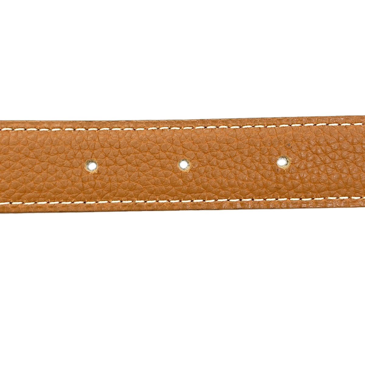 HERMES Cavalier SilverHardware belt Calf mens [Used]