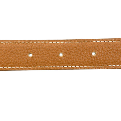 HERMES Cavalier SilverHardware belt Calf mens [Used]