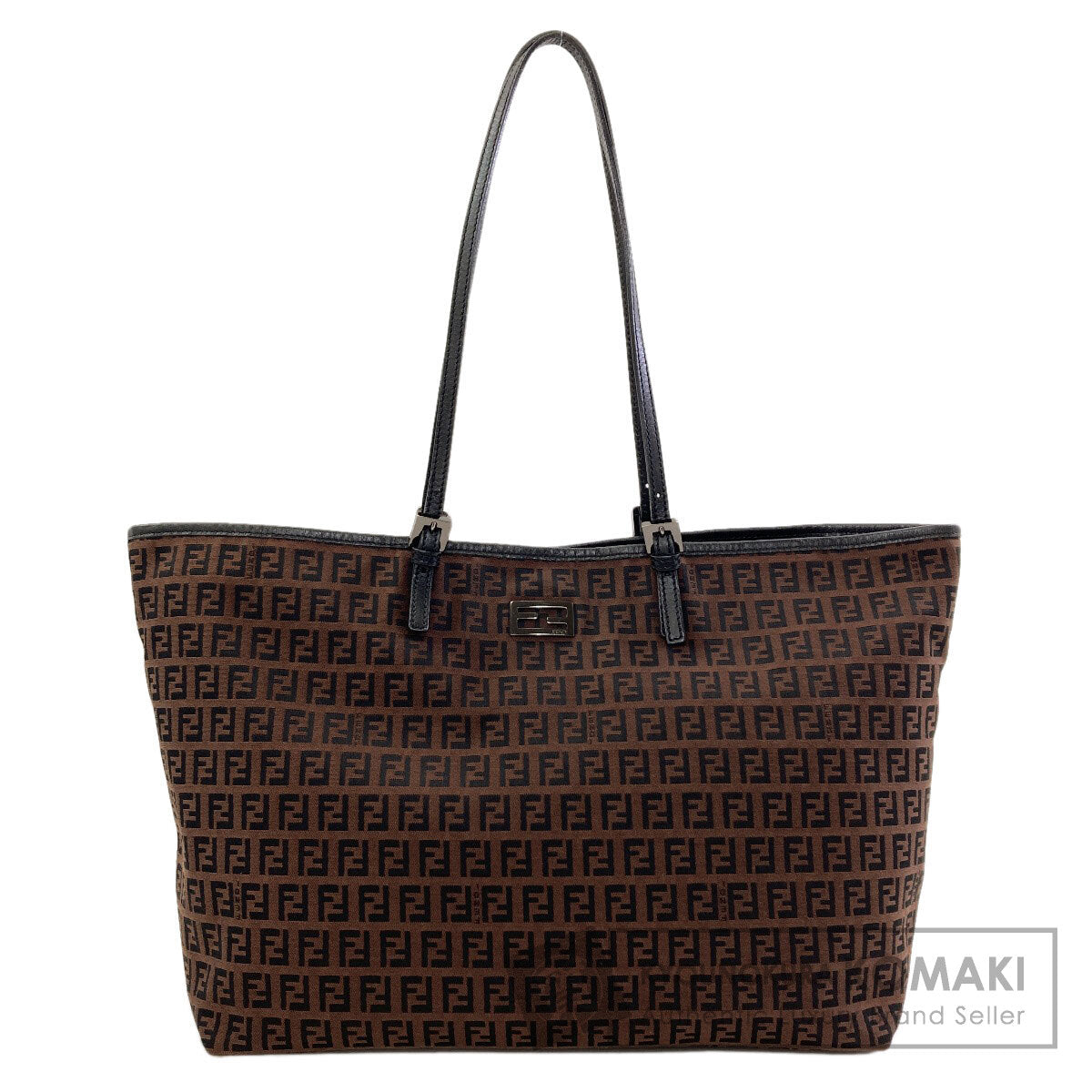 FENDI Zucchino Tote Bag Canvas LeatherLadies [Used]