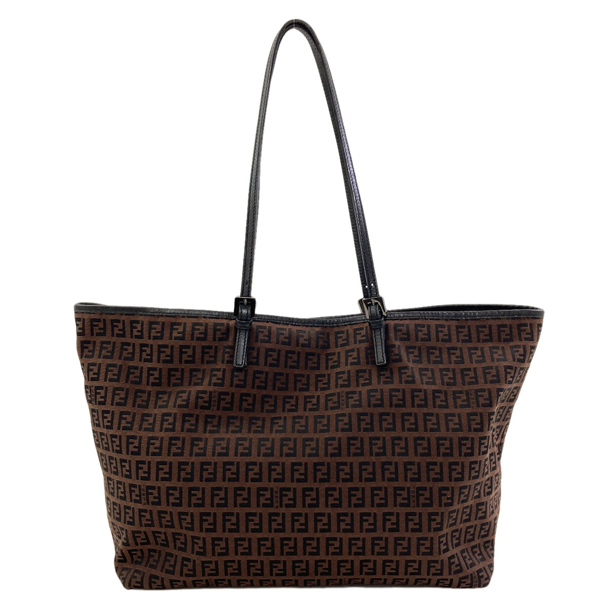 FENDI Zucchino Tote Bag Canvas LeatherLadies [Used]