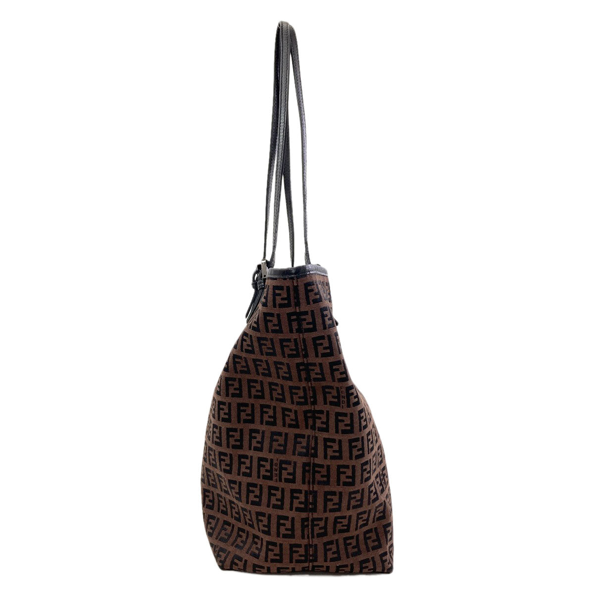 FENDI Zucchino Tote Bag Canvas LeatherLadies [Used]