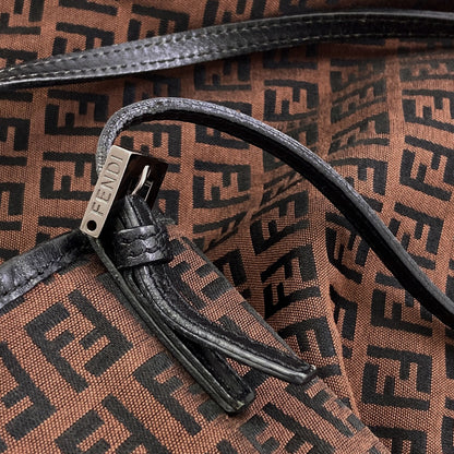 FENDI Zucchino Tote Bag Canvas LeatherLadies [Used]