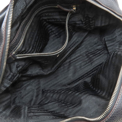 PRADA Embossed logo Handbag Leather Ladies [Used]