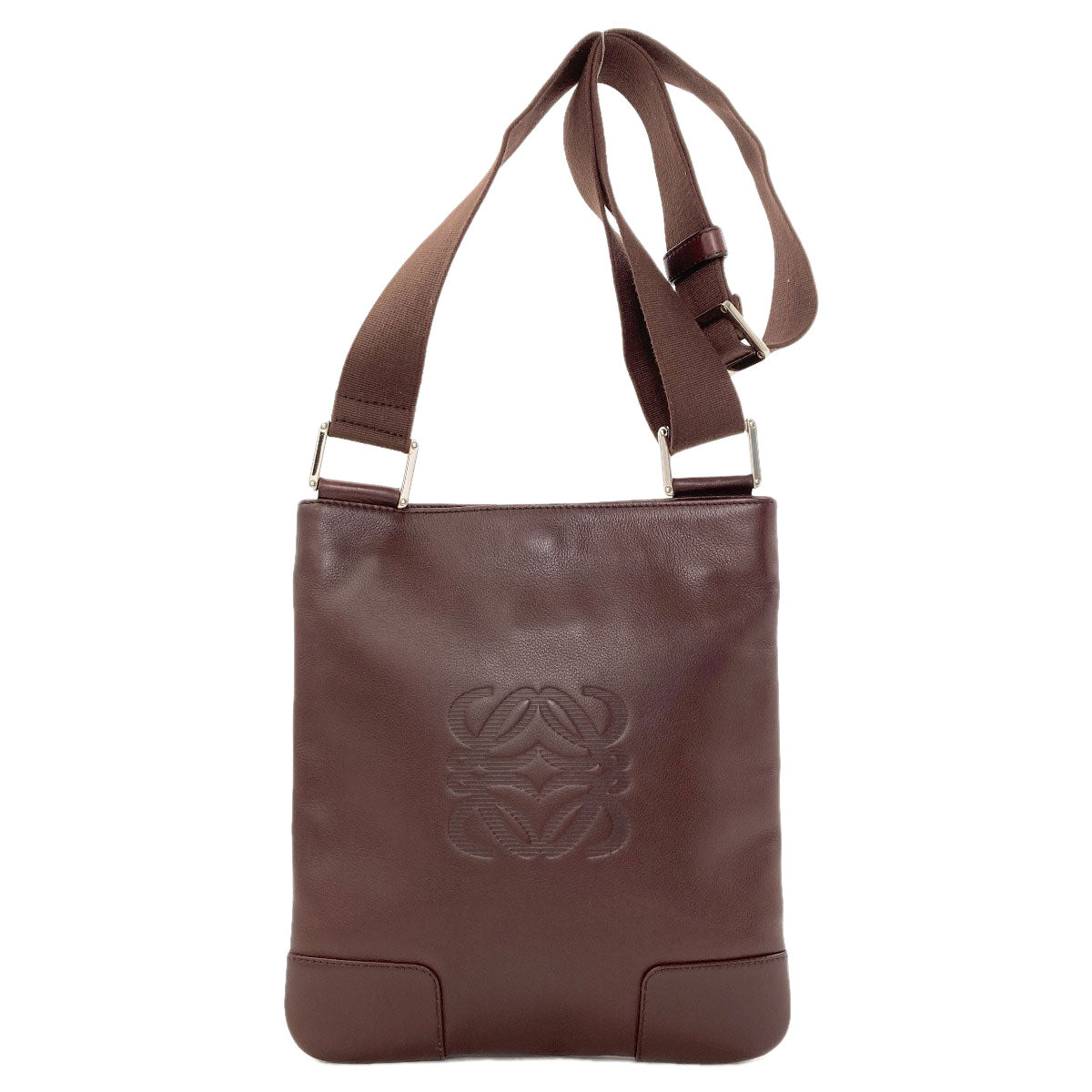 LOEWE anagram Shoulder Bag Leather Ladies [Used]