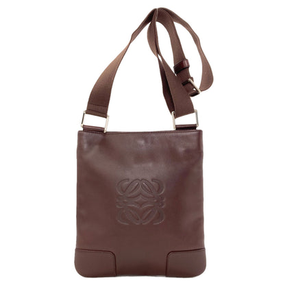 LOEWE anagram Shoulder Bag Leather Ladies [Used]