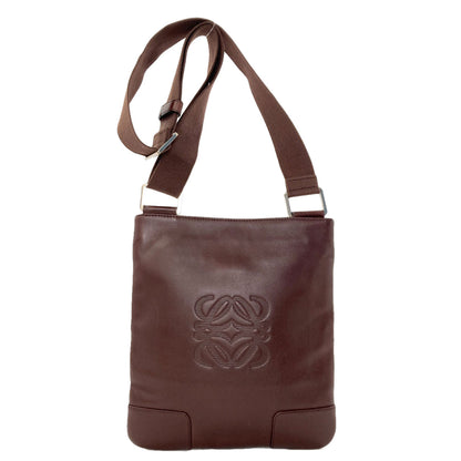 LOEWE anagram Shoulder Bag Leather Ladies [Used]