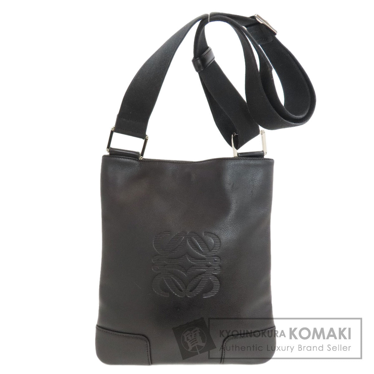 LOEWE anagram Shoulder Bag Leather Ladies [Used]