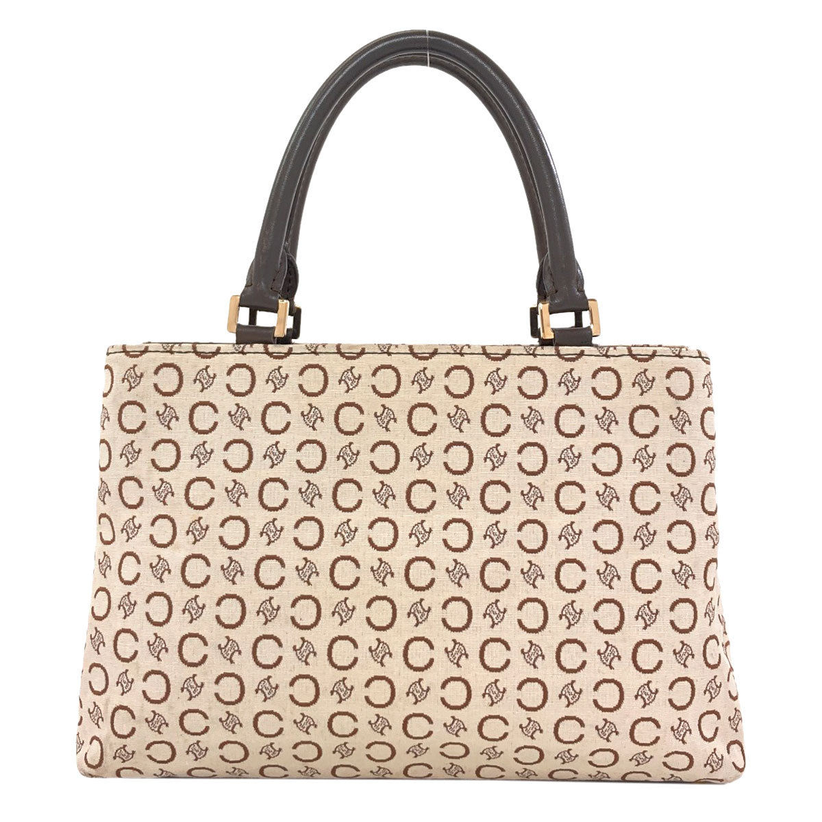 CELINE C Macadam Handbag Canvas LeatherLadies [Used]