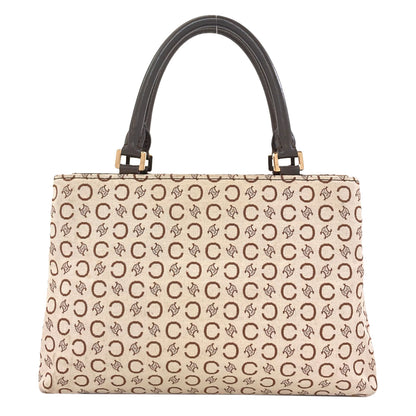 CELINE C Macadam Handbag Canvas LeatherLadies [Used]