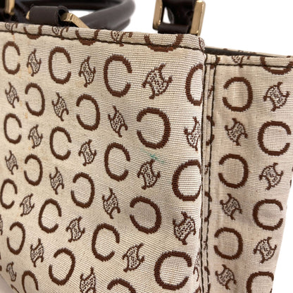 CELINE C Macadam Handbag Canvas LeatherLadies [Used]
