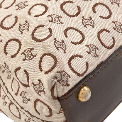 CELINE C Macadam Handbag Canvas LeatherLadies [Used]