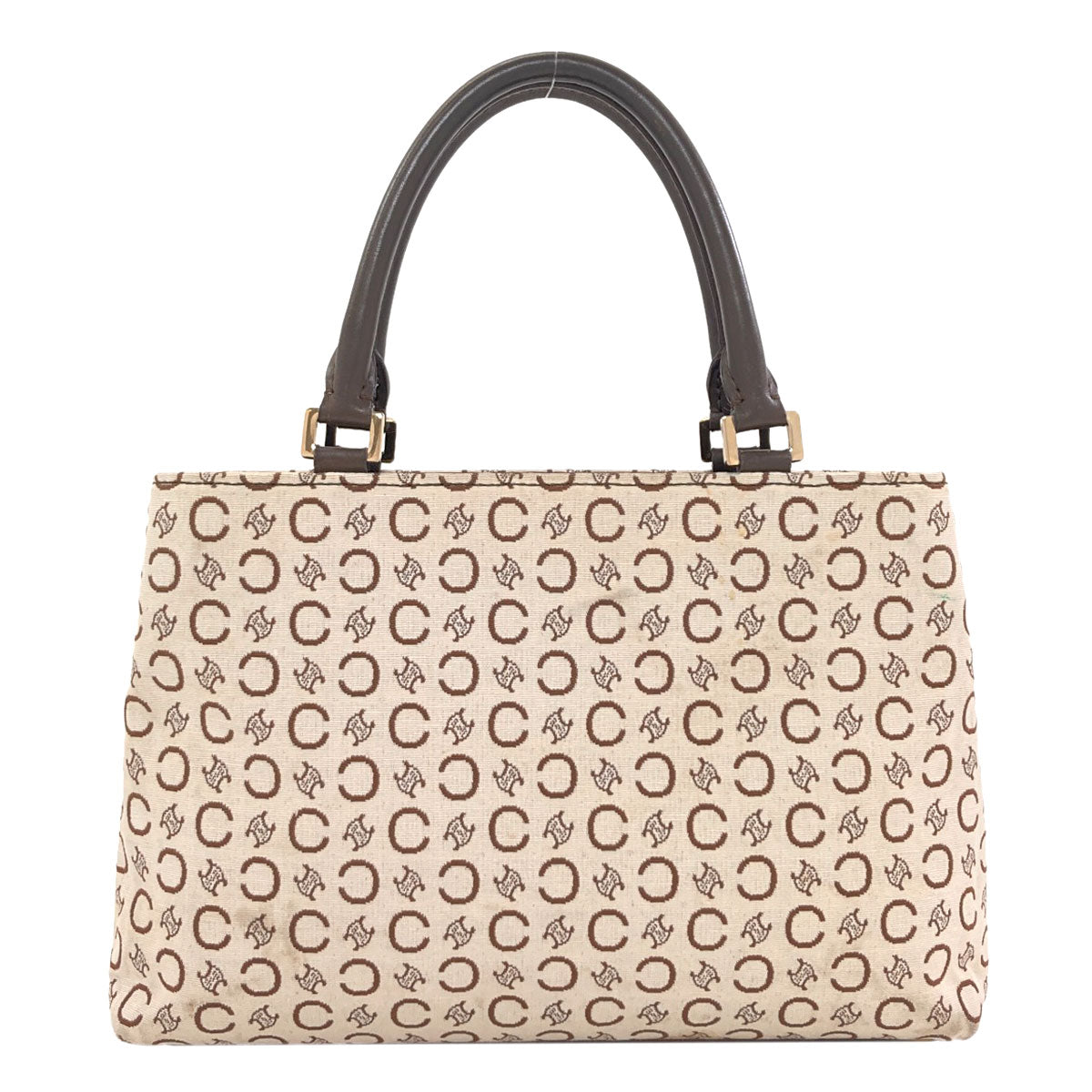 CELINE C Macadam Handbag Canvas LeatherLadies [Used]