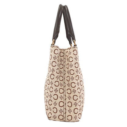 CELINE C Macadam Handbag Canvas LeatherLadies [Used]