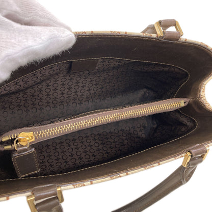 CELINE C Macadam Handbag Canvas LeatherLadies [Used]