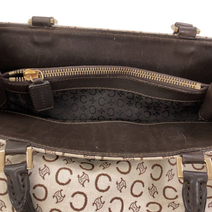 CELINE C Macadam Handbag Canvas LeatherLadies [Used]