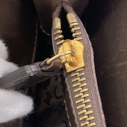 CELINE C Macadam Handbag Canvas LeatherLadies [Used]