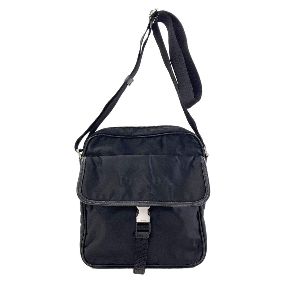 PRADA Long Shoulder Logo Hardware Shoulder Bag Nylon Ladies [Used]