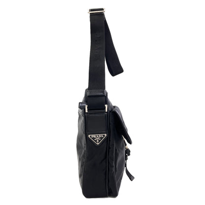 PRADA Long Shoulder Logo Hardware Shoulder Bag Nylon Ladies [Used]