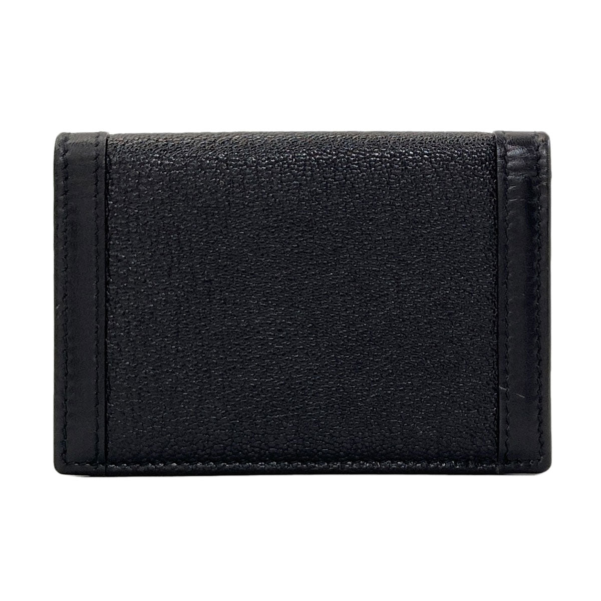 BVLGARI logo Card Case Leather Ladies [Used]