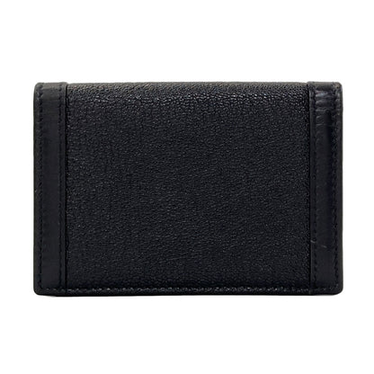 BVLGARI logo Card Case Leather Ladies [Used]