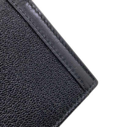 BVLGARI logo Card Case Leather Ladies [Used]