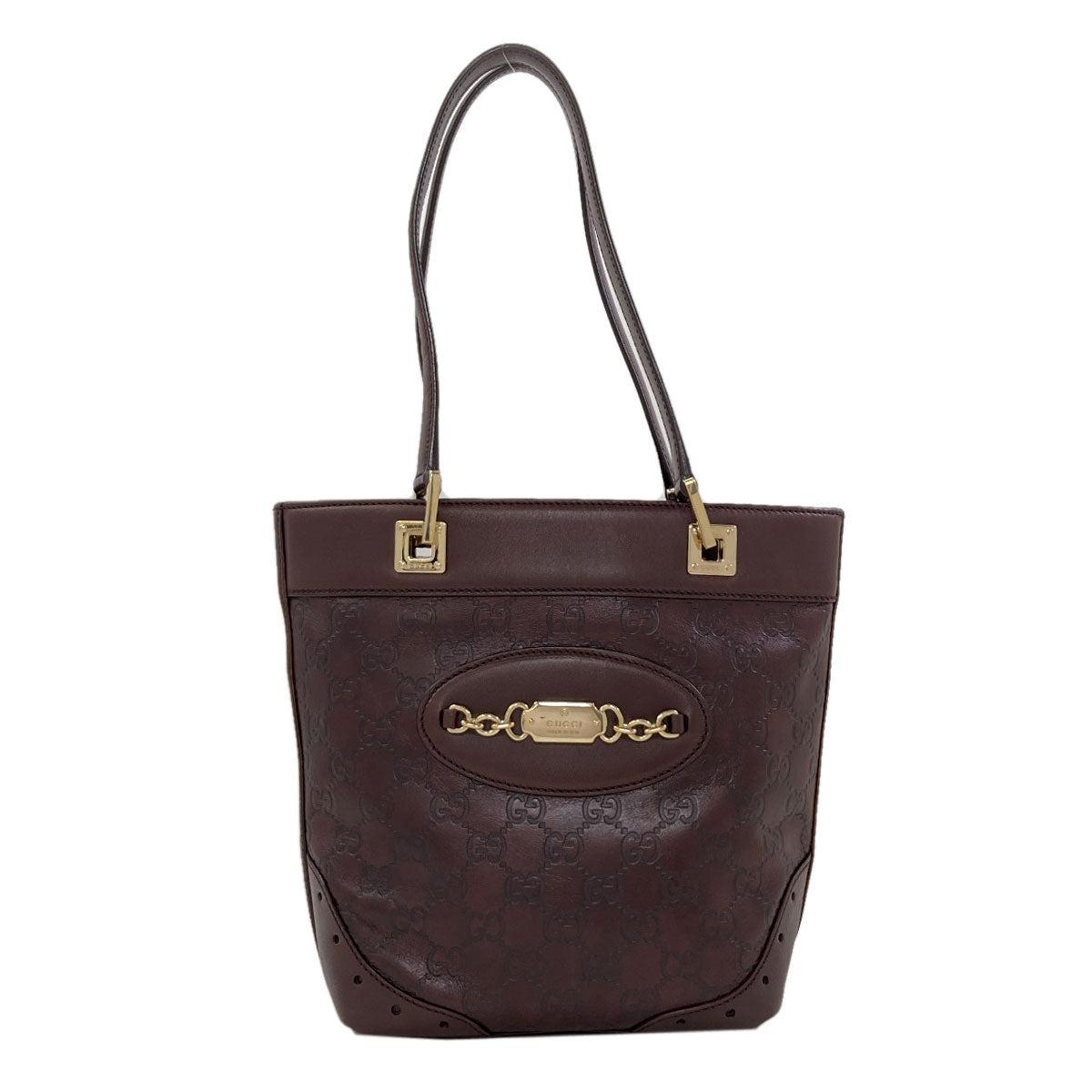 GUCCI 145994 GG Signature Guccissima Horsebit Handbag Leather Ladies [Used]