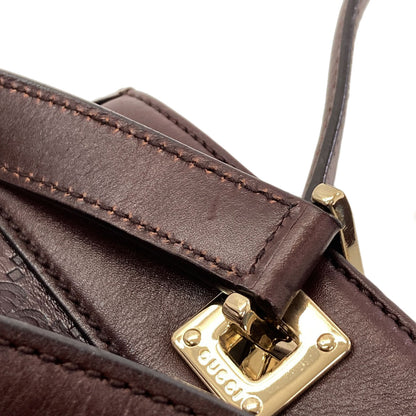 GUCCI 145994 GG Signature Guccissima Horsebit Handbag Leather Ladies [Used]