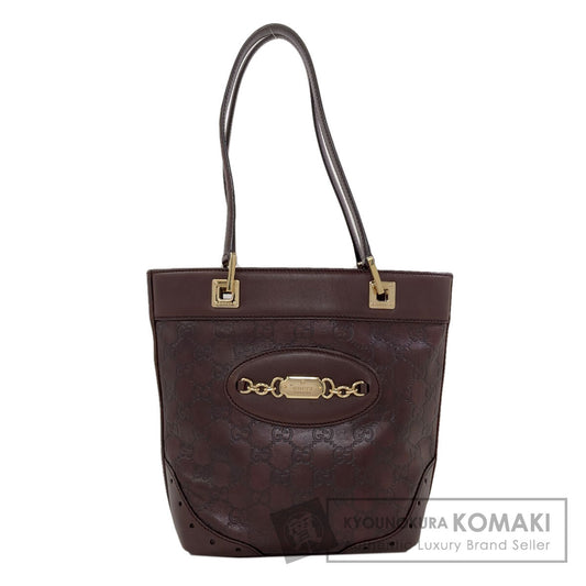 GUCCI 145994 GG Signature Guccissima Horsebit Handbag Leather Ladies [Used]