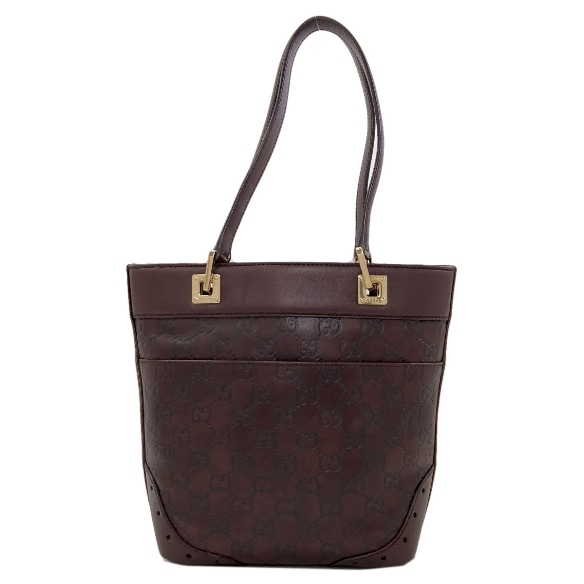 GUCCI 145994 GG Signature Guccissima Horsebit Handbag Leather Ladies [Used]