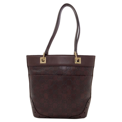 GUCCI 145994 GG Signature Guccissima Horsebit Handbag Leather Ladies [Used]