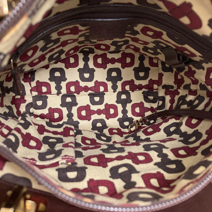 GUCCI 145994 GG Signature Guccissima Horsebit Handbag Leather Ladies [Used]