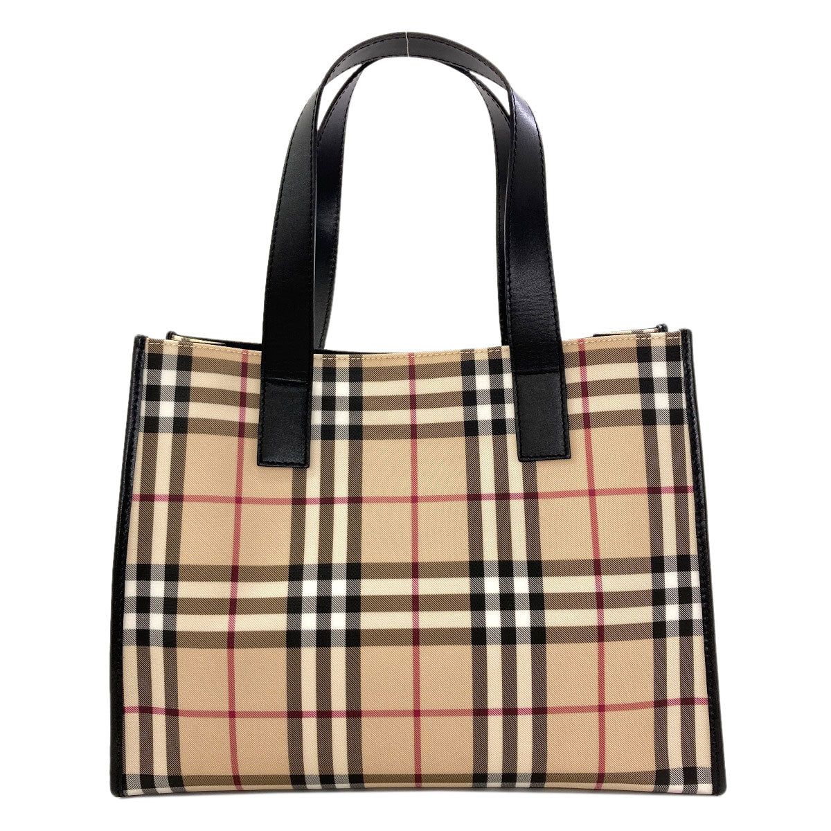BURBERRY Burberry Check Tote Bag PVC Ladies [Used]