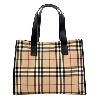 BURBERRY Burberry Check Tote Bag PVC Ladies [Used]