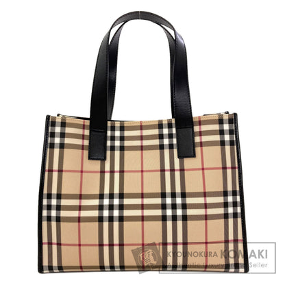 BURBERRY Burberry Check Tote Bag PVC Ladies [Used]