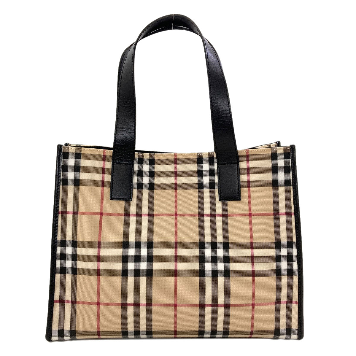 BURBERRY Burberry Check Tote Bag PVC Ladies [Used]
