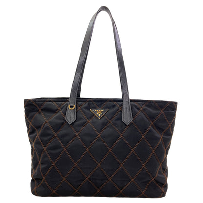 PRADA Logo hardware quilting Tote Bag Nylon Ladies [Used]