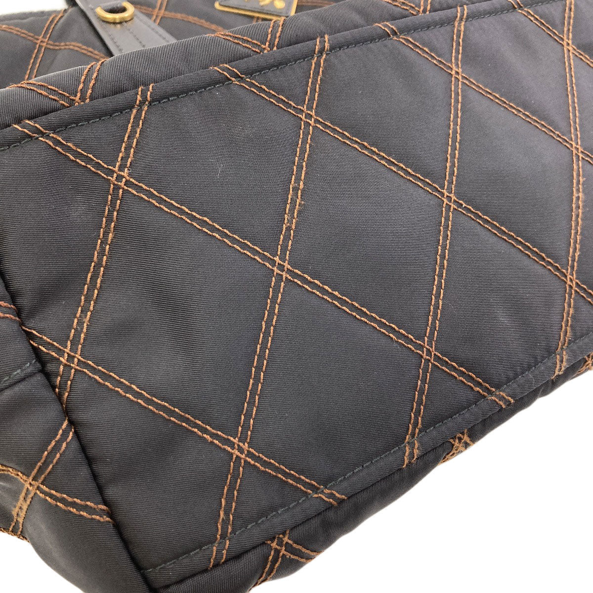 PRADA Logo hardware quilting Tote Bag Nylon Ladies [Used]