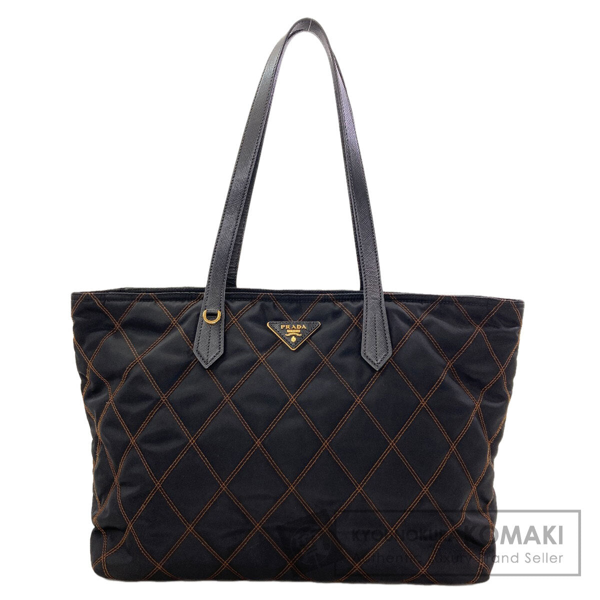PRADA Logo hardware quilting Tote Bag Nylon Ladies [Used]